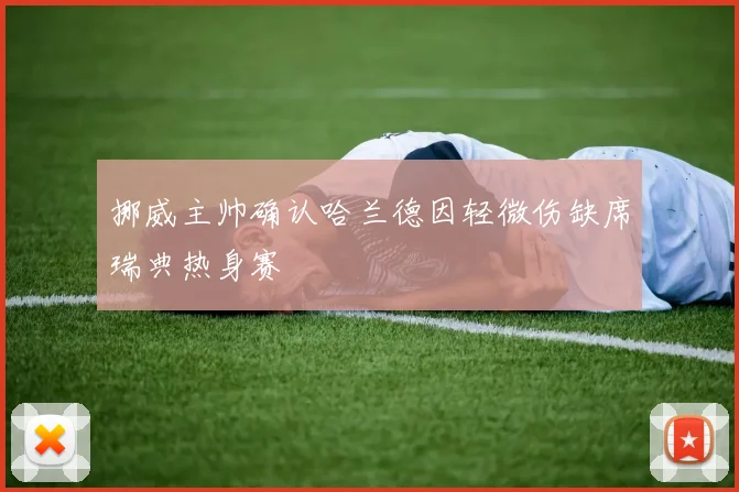 挪威主帅确认哈兰德因轻微伤缺席瑞典热身赛